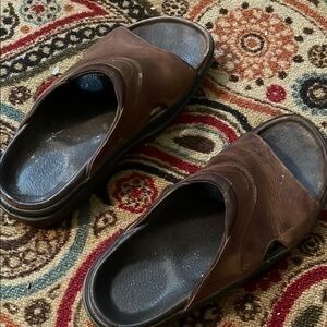 Bass Leather Slide Sandals